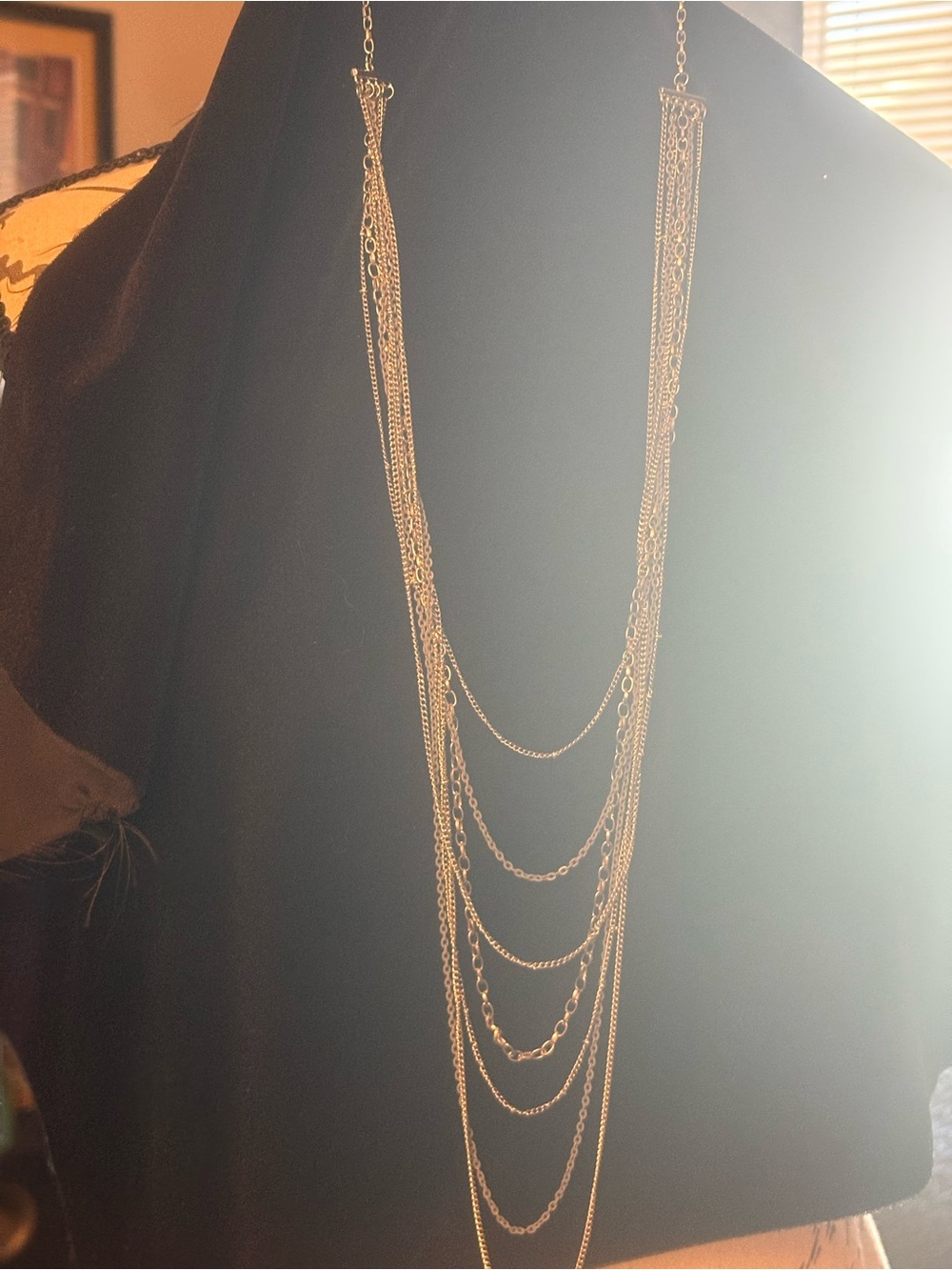 Layered Gold Multi-Chain Necklace - Women Jewelry